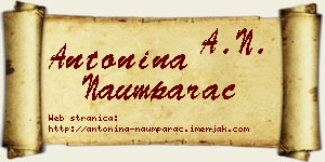 Antonina Naumparac vizit kartica